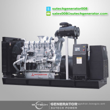 Preço do gerador diesel silencioso em contêiner de 1500 kva com motor Mitsubishi S12R-PTAA2